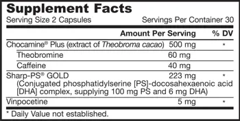 Jarrow Formulas BrainBoost Подкрепа за фокус, когнитивни способности и памет х 60 капсули