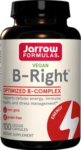 Jarrow Formulas B-Right B-Complex Витамини за енергия и имунитет х 100 капсули