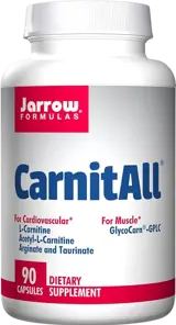 Jarrow Formulas CarnitALL 600 Пълен спектър карнитини за енергия и изгаряне на мазнини - 90 капсули