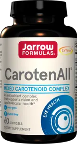 Jarrow Formulas CarotenALL Комплекс от каротеноиди за зрение и сърдечно-съдово здраве х 60 гел капсули