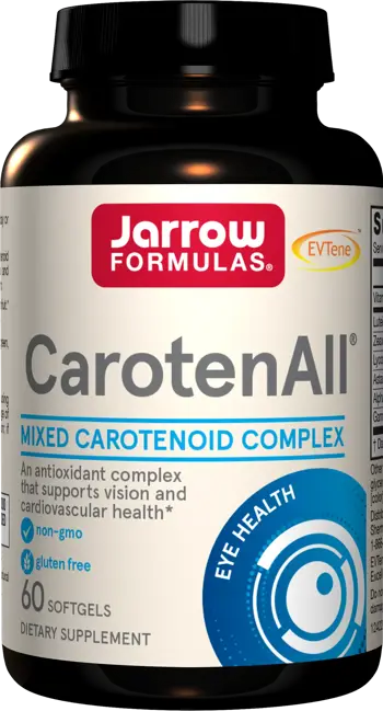 Jarrow Formulas CarotenALL Комплекс от каротеноиди за зрение и сърдечно-съдово здраве х 60 гел капсули