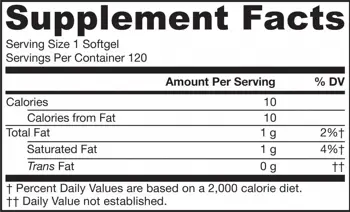 Jarrow Formulas Coconut Oil (Extra Virgin) 1000 mg 120 Гел капсули