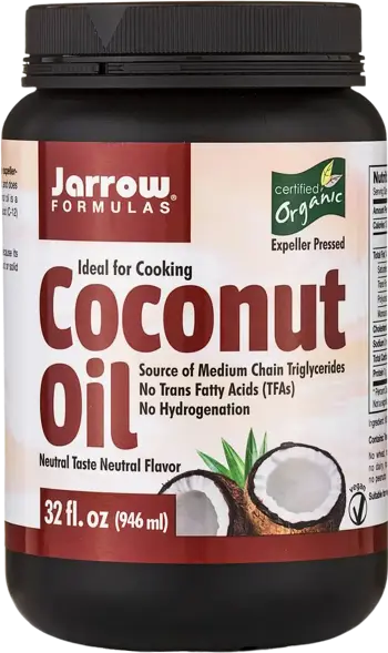 Jarrow Formulas Coconut Oil (organic) Extra Virgin Кокосово масло 976 мл