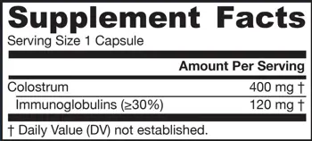 Jarrow Formulas Colostrum Prime Life 400 mg За силен имунитет и добро храносмилане х 120 капсули