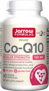 Jarrow Formulas Co-Q10 (Ubiquinone) 100 mg За здраве на сърцето и клетъчна енергия х 60 капсули