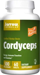 Jarrow Formulas Cordyceps (Organic) 500mg Подкрепа за енергия и имунитет х 60 Таблетки