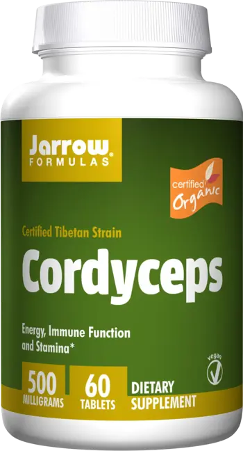 Jarrow Formulas Cordyceps (Organic) 500mg Подкрепа за енергия и имунитет х 60 Таблетки