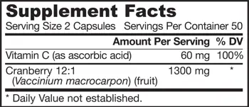 Jarrow Formulas Cran Clearance Подкрепа за пикочните пътища х 100 капсули