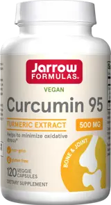 Jarrow Formulas Curcumin 95 500 mg 95% Curcuminoids Turmeric Extract
