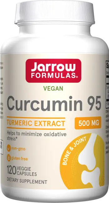 Jarrow Formulas Curcumin 95 500 mg 95% Curcuminoids Turmeric Extract