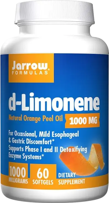 Jarrow Formulas d-Limonene 1000 mg Цитрусово етерично масло - 60 Гел капсули