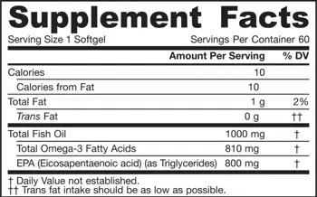 Jarrow Formulas EPActive Ултра концентрирано Омега-3 EPA рибено масло х 60 Гел капсули