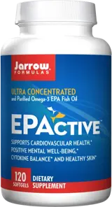 Jarrow Formulas EPActive Ултра концентрирано пречистено Омега-3 рибено масло 120 Гел капсули