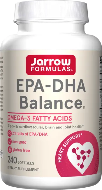 Jarrow Formulas EPA-DHA Balance Омега-3 за сърце, мозък и стави х 240 капсули