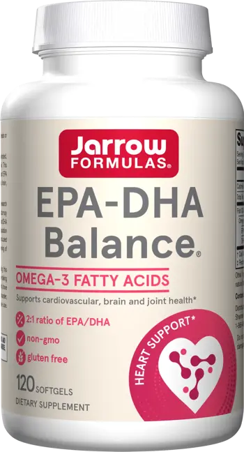 Jarrow Formulas EPA-DHA Balance В подкрепа на сърдечно-съдовото и мозъчното здраве х 120 гел капсули