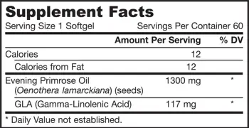 Jarrow Formulas Evening Primrose Oil 1300 mg Масло от вечерна иглика - 60 Гел капсули