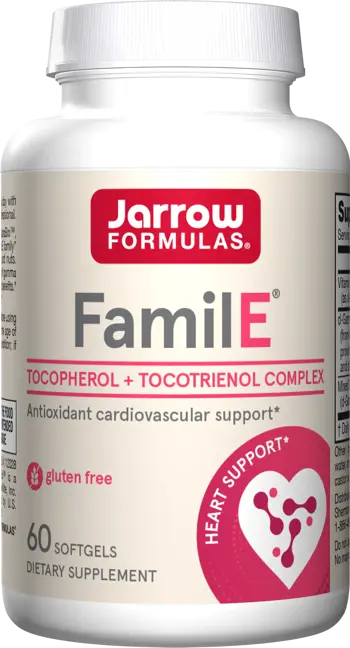 Jarrow Formulas Famil-E Пълен спектър Витамин Е - 60 Гел капсули