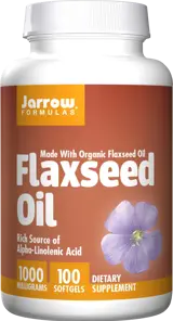 Jarrow Formulas Flaxseed Oil 1000 mg Омега-3 ленено масло - 100 гел капсули