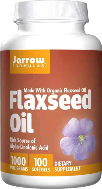 Jarrow Formulas Flaxseed Oil 1000 mg Омега-3 ленено масло - 100 гел капсули