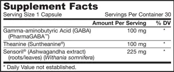 Jarrow Formulas GABA Soothe За спокойствие и ментален фокус х 30 капсули