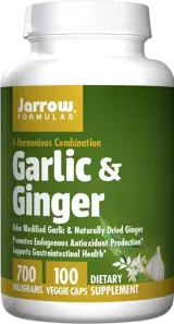 Jarrow Formulas Garlic & Ginger 700 mg Екстракт от чесън и джинджифил х 100 капсули