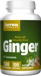 Jarrow Formulas Ginger 4:1 Concentrate 500 mg Естествено изсушен джинджифил х 100 капсули