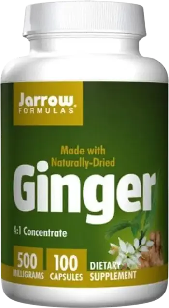 Jarrow Formulas Ginger 4:1 Concentrate 500 mg Естествено изсушен джинджифил х 100 капсули