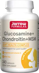 Jarrow Formulas Glucosamine, Chondroitin, MSM В подкрепа на здравето на ставите х 240 капсули
