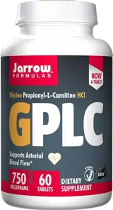 Jarrow Formulas GPLC GlycoCarn 750 mg Подпомага артериалния кръвоток х 60 капсули
