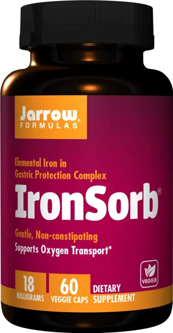 Jarrow Formulas IronSorb 18 mg Желязо за оптимален кислороден транспорт - 60 капсули
