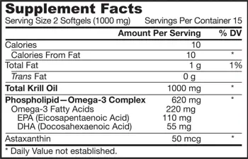 Jarrow Formulas Krill Oil В подкрепа на сърдечното и мозъчното здраве 60 Гел капсули