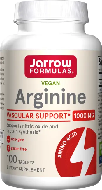 Jarrow Formulas L-Arginine 1000 mg За мускулно напомпване и възстановяване х 100 Таблетки