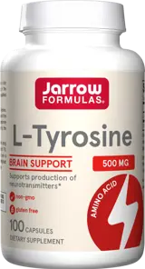 Jarrow Formulas L-Tyrosine 500 mg Подкрепа за мозъка и нервната система х 100 капсули