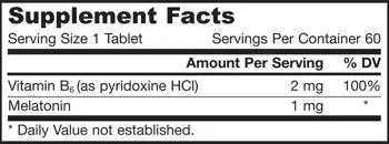 Jarrow Formulas Melatonin Sustain 1 mg Удължено освобождаване х 60 Таблетки