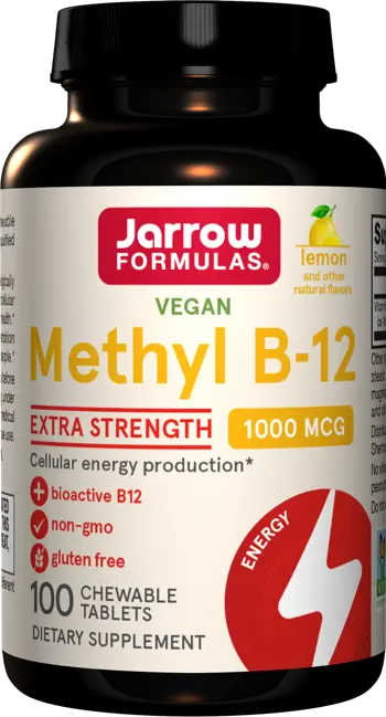 Jarrow Formulas Methyl B-12 1000 mcg Подкрепа за мозъка и нервната система х 100 Таблетки