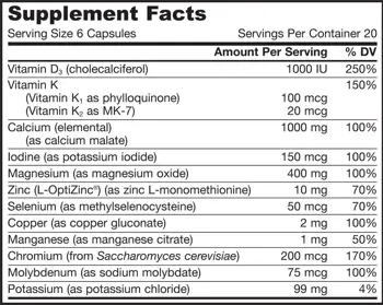 Jarrow Formulas Mineral Balance Мултиминерален комплекс без желязо - 120 капсули