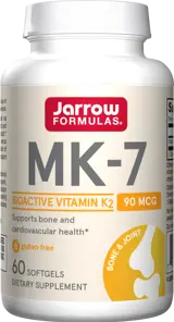 Jarrow Formulas MK-7 90 mcg Витамин К2 за здрави кости и сърце х 60 Гел капсули