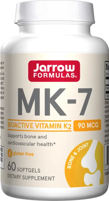 Jarrow Formulas MK-7 90 mcg Витамин К2 за здрави кости и сърце х 60 Гел капсули