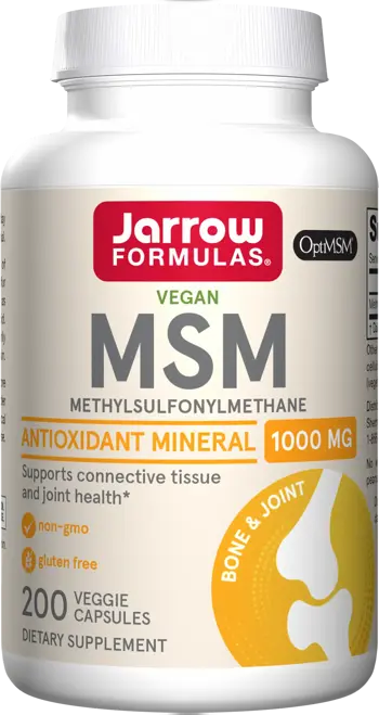 Jarrow Formulas MSM Sulfur 1000 mg Подкрепа за Стави и Съединителна Тъкан х 200 капсули