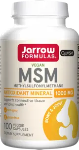 Jarrow Formulas MSM Sulfur 1000 mg За здрави стави и съединителна тъкан х 100 капсули