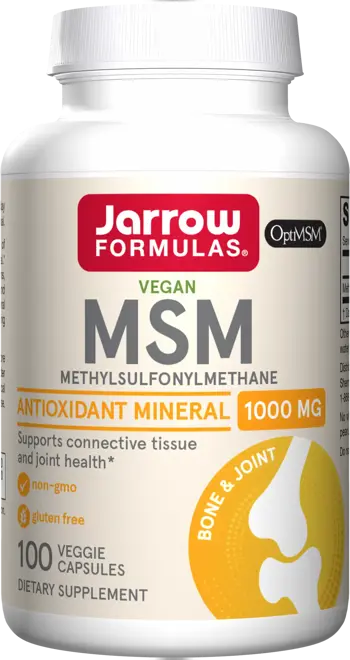 Jarrow Formulas MSM Sulfur 1000 mg За здрави стави и съединителна тъкан х 100 капсули