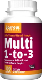Jarrow Formulas Multi 1-to-3 Мултивитаминна формула без желязо х 100 Таблетки