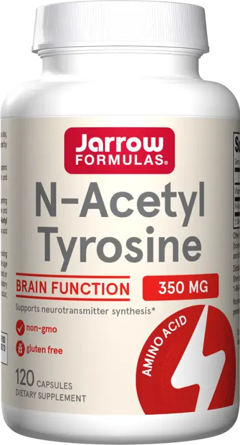Jarrow Formulas N-Acetyl Tyrosine 350 mg В подкрепа на мозъчната функция х 120 капсули