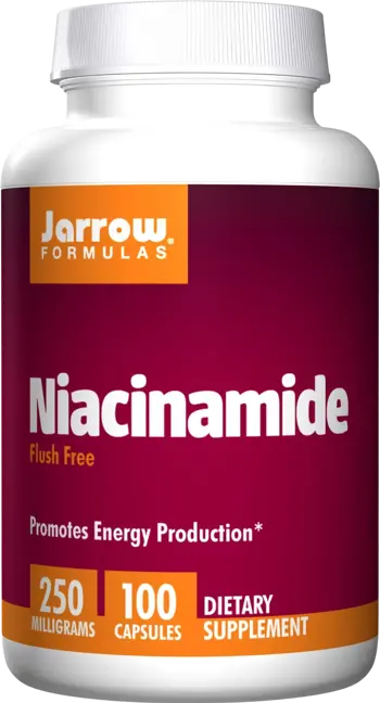 Jarrow Formulas Niacinamide 250 mg Витамин B3 без ниацин флаш - 100 капсули