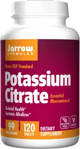 Jarrow Formulas Potassium Citrate 99 mg Калий - 120 Таблетки