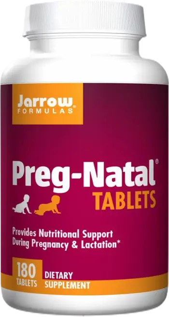 Jarrow Formulas Preg-Natal Мултивитамини за бременни и кърмачки х 180 Таблетки