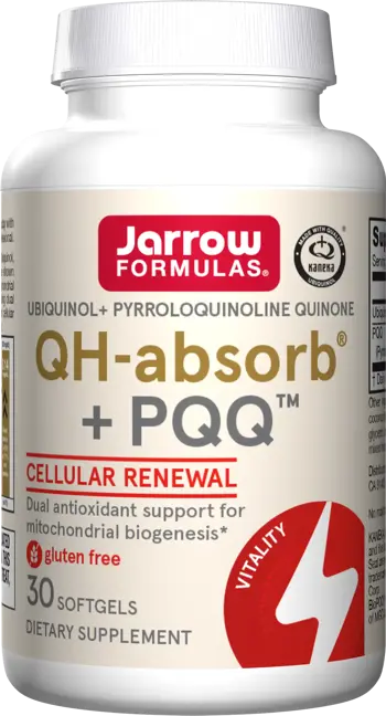 Jarrow Formulas QH + PQQ Убиквинол + Пиролохинолин Хинон - 30 Гел капсули
