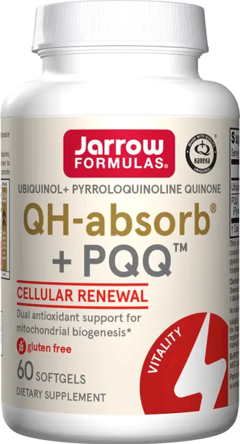 Jarrow Formulas QH + PQQ Убиквинол + Пиролохинолин хинон - 60 Гел капсули