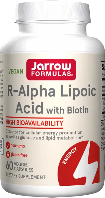 Jarrow Formulas R-Alpha Lipoic Acid + Biotin За енергиен метаболизъм и антиоксидантна защита