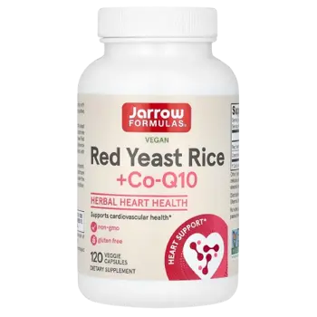 Jarrow Formulas Red Yeast Rice 1200 mg + CoQ10 100 mg - Мая от Червен Ориз + Коензим Q10